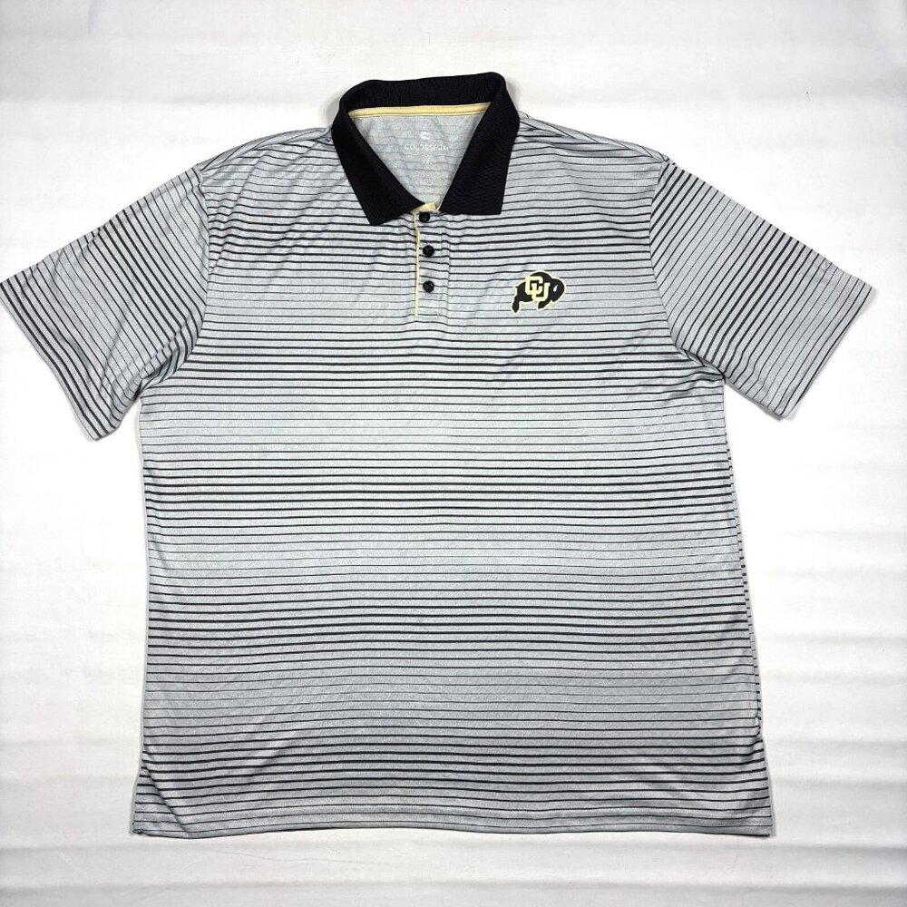 Colosseum Athletics CU Boulder Buffaloes Performance Golf Polo Shirt Mens XXL